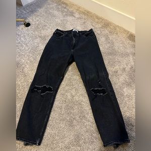 Abercrombie ultra high rise ankle straight